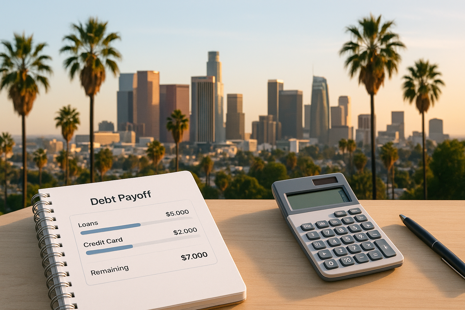 Los Angeles debt payoff planning hero