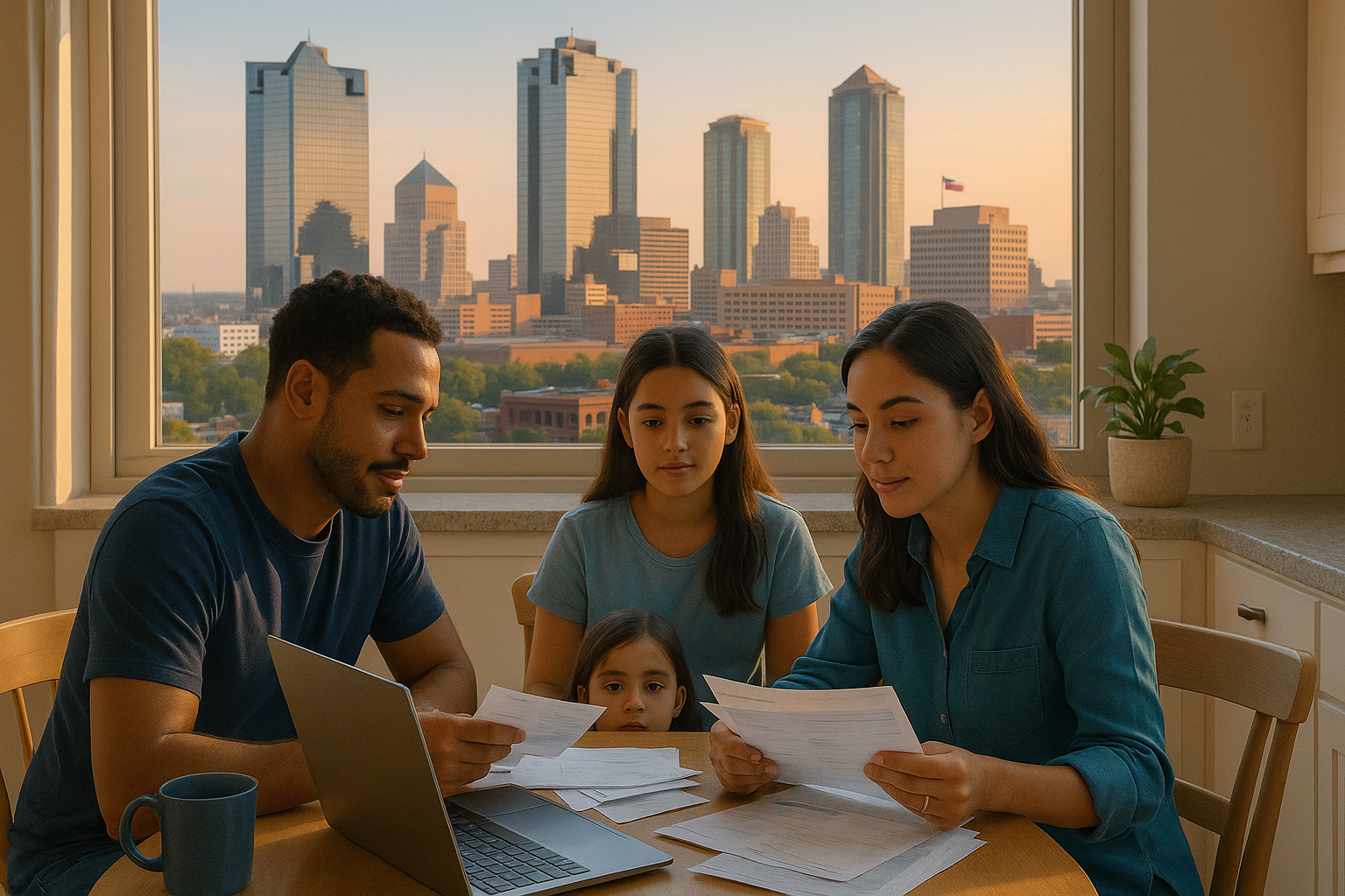 Fort Worth family debt payoff planning illustration
