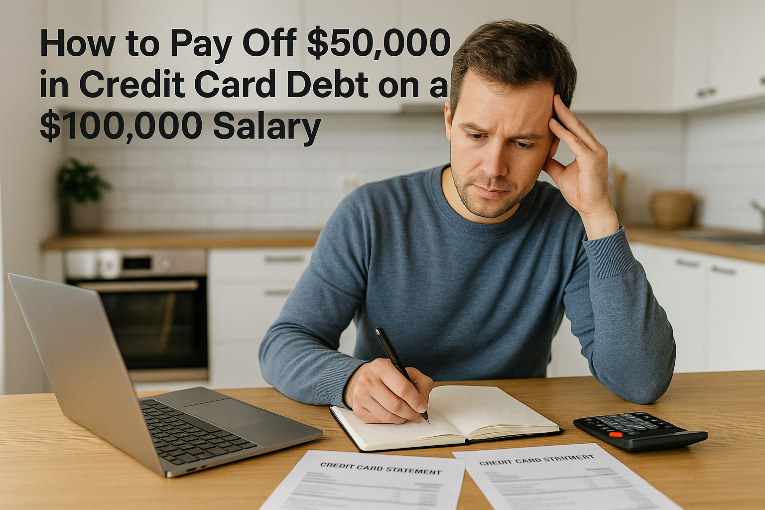 How to Pay Off $10,000 in Credit Card Debt on a $40,000 Salary